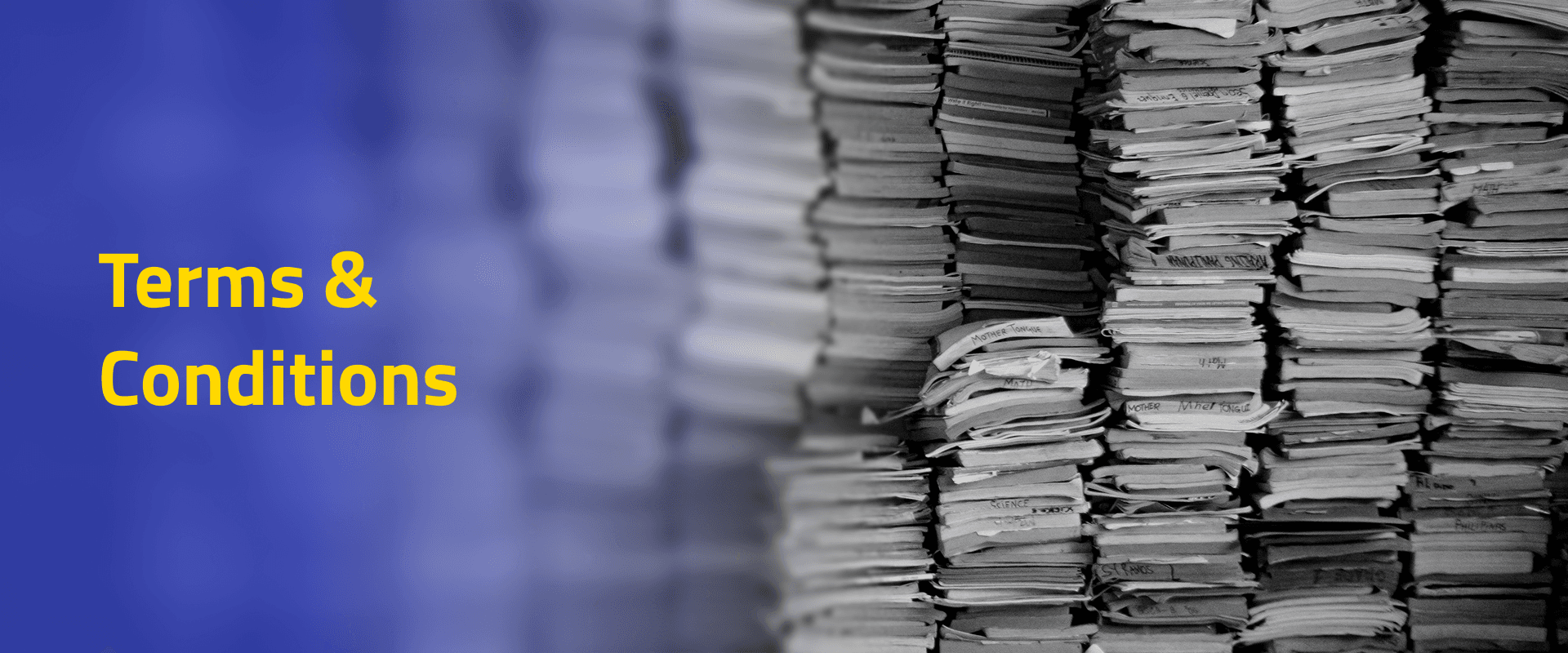 Terms & Conditions Banner